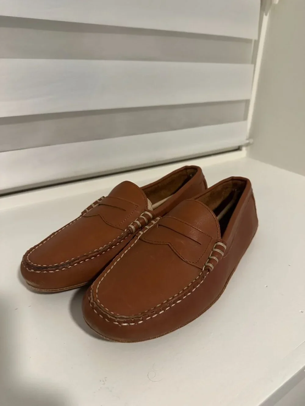 Allen Edmonds Daytona Loafers Brown Leather Size 12 Includes Original Box